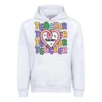 White teacher and pencil heart Urban Hoodie - MaliasSmallBusiness