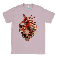 Lilac Heart Skulls Classic Tee - RanaPortraitStore
