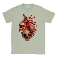 Matcha Heart Skulls Classic Tee - RanaPortraitStore