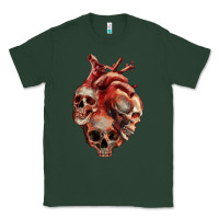 Sports Green Heart Skulls Classic Tee - RanaPortraitStore