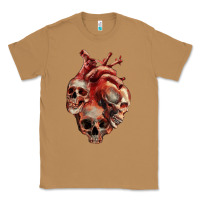 Toasted Coconut Heart Skulls Classic Tee - RanaPortraitStore