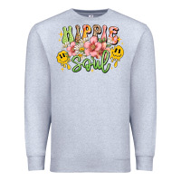 Heather Grey hippie soul Premium Sweatshirt - JahusDesignShop