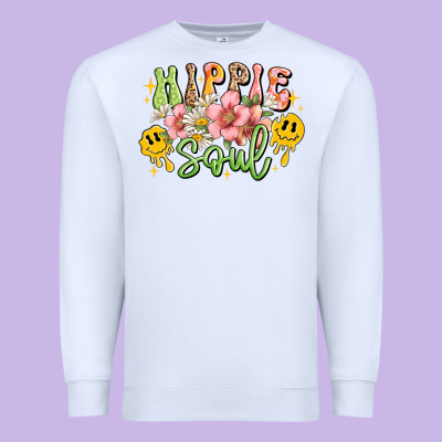 Hippie Soul Premium Sweatshirt Designed By Jahusdesignshop