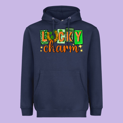 Lucky Charm St. Patricks Day Heavyweight Hoodie Designed By Neo Western