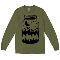 Army Green View jar Long Sleeve Tee - Unal Design