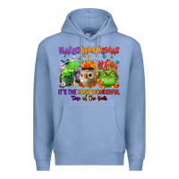Colony Blue Hallothanksmas Premium Hoodie - NancyCooperArtShop
