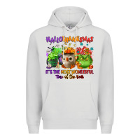 Dove Grey Hallothanksmas Premium Hoodie - NancyCooperArtShop