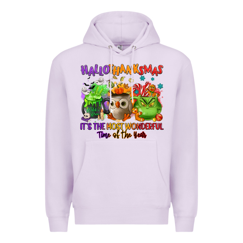 Hallothanksmas Premium Hoodie by NancyCooperArtShop | Teevron
