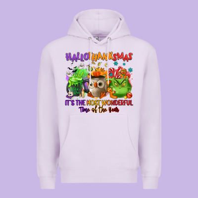 Hallothanksmas Premium Hoodie Designed By Nancycooperartshop