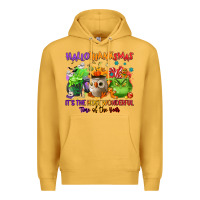 Mustard Hallothanksmas Premium Hoodie - NancyCooperArtShop