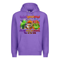 Purple Hallothanksmas Premium Hoodie - NancyCooperArtShop