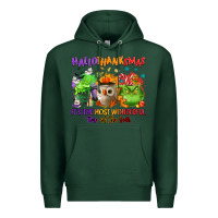 Sports Green Hallothanksmas Premium Hoodie - NancyCooperArtShop