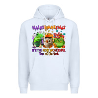 White Hallothanksmas Premium Hoodie - NancyCooperArtShop