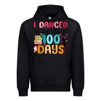 Black i danced my way through 100 days Urban Hoodie - MaliasSmallBusiness