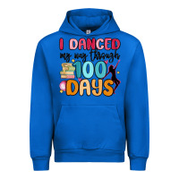 Cobalt i danced my way through 100 days Urban Hoodie - MaliasSmallBusiness