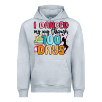 Heather Grey i danced my way through 100 days Urban Hoodie - MaliasSmallBusiness