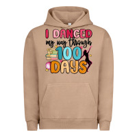 Pigment Burro i danced my way through 100 days Urban Hoodie - MaliasSmallBusiness