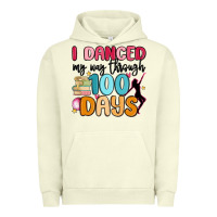 Pigment Pistachio i danced my way through 100 days Urban Hoodie - MaliasSmallBusiness