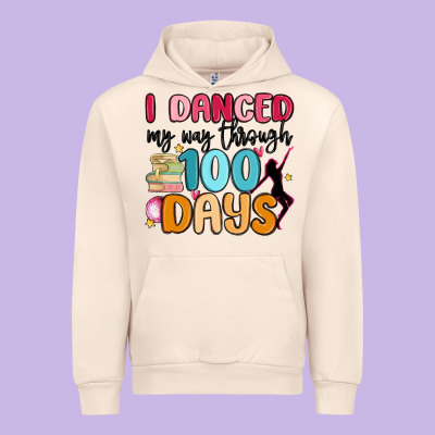 I Danced My Way Through 100 Days Urban Hoodie Designed By Maliassmallbusiness