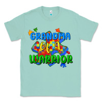 Seafoam grandma of a warrior Classic Tee - Zillion Design Studio