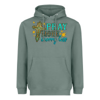 Sage pray more worry less Heavyweight Hoodie - HRA Design Shop