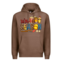 Chestnut tis the season softball Premium Hoodie - AdoDesignShop