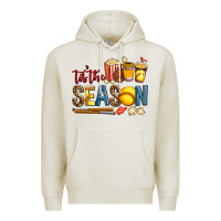 Oatmeal Heather tis the season softball Premium Hoodie - AdoDesignShop