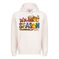 Pale Pink tis the season softball Premium Hoodie - AdoDesignShop