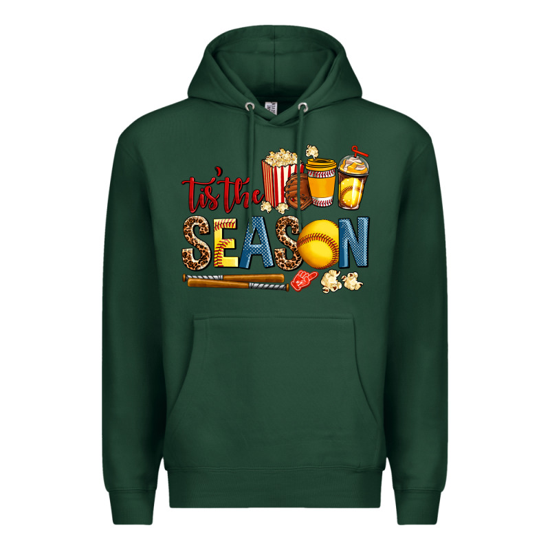 Tis The Season Softball Premium Hoodie by AdoDesignShop | Teevron