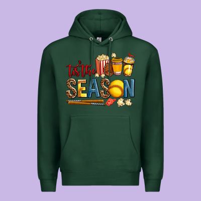 Tis The Season Softball Premium Hoodie Designed By Adodesignshop