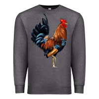 Charcoal Heather cockerel Premium Sweatshirt - JahusDesignShop