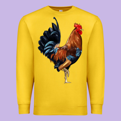 Cockerel Premium Sweatshirt Designed By Jahusdesignshop