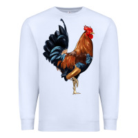 White cockerel Premium Sweatshirt - JahusDesignShop