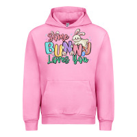 Fuchsia Pink some bunny loves you easter Urban Hoodie - MaliasSmallBusiness