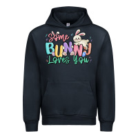 Navy some bunny loves you easter Urban Hoodie - MaliasSmallBusiness
