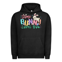 Pigment Black some bunny loves you easter Urban Hoodie - MaliasSmallBusiness