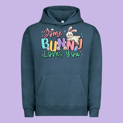 Some Bunny Loves You Easter Urban Hoodie Designed By Maliassmallbusiness