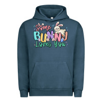 Pigment Midnight Navy some bunny loves you easter Urban Hoodie - MaliasSmallBusiness