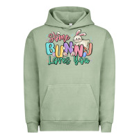 Pigment Oil Green some bunny loves you easter Urban Hoodie - MaliasSmallBusiness