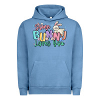 Pigment Pebble Blue some bunny loves you easter Urban Hoodie - MaliasSmallBusiness