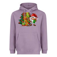 Lavender ho ho ho santa gnomes Heavyweight Hoodie - FaDigitalArtStudio