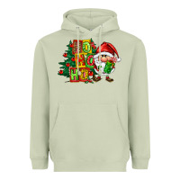 Matcha ho ho ho santa gnomes Heavyweight Hoodie - FaDigitalArtStudio