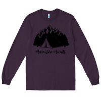 Plum Adventure Camping Long Sleeve Tee - Unal Design