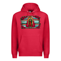 Cardinal lady of guadalupe serape and roses Premium Hoodie - Jasminsmagicworld