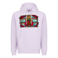 Lilac lady of guadalupe serape and roses Premium Hoodie - Jasminsmagicworld