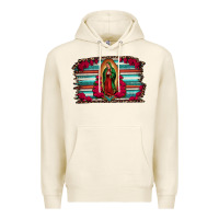 Tofu lady of guadalupe serape and roses Premium Hoodie - Jasminsmagicworld