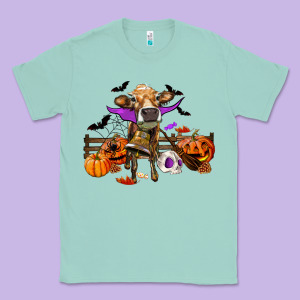 Heifer Cow Halloween Classic Tee Designed By Ranaportraitstore