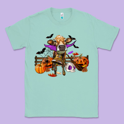 Heifer Cow Halloween Classic Tee Designed By Ranaportraitstore