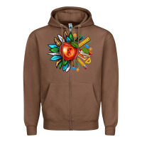 Chestnut teacher sunflower Zipper Hoodie - texasbilliewilder
