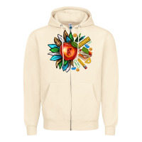 Sandshell teacher sunflower Zipper Hoodie - texasbilliewilder